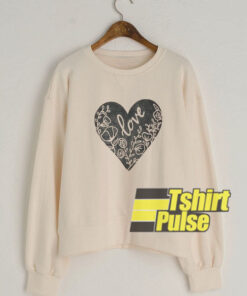 Floral Love Heart sweatshirt