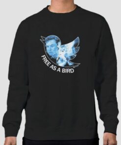 Free as a Bird Elon Sweatshirt Cheap 4