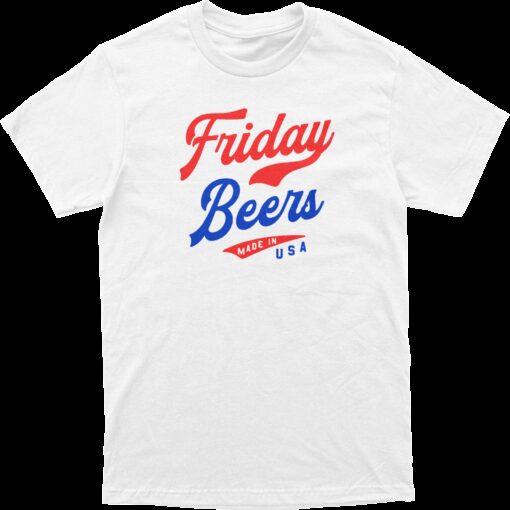 Friday Beers Red, White, and Blue Tee