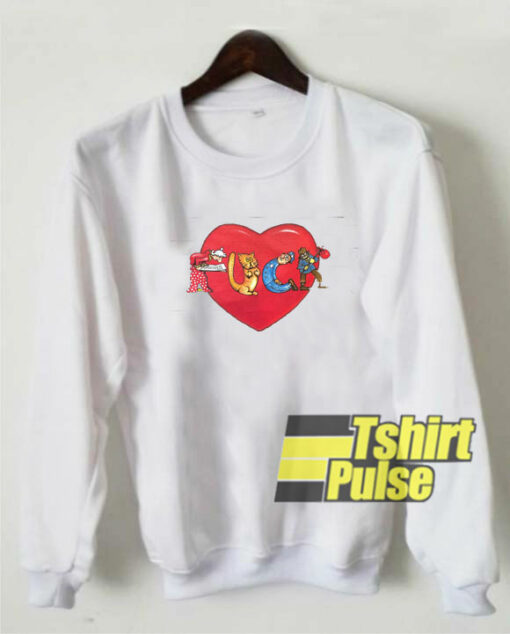 Fuck Love Graphic sweatshirt