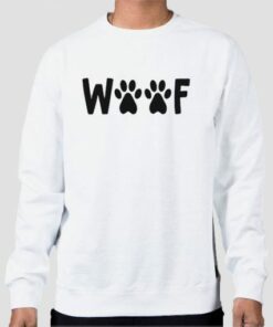 Funny Footprints Dog Woof Sweatshirt Cheap 3 Funny Footprints Dog Woof Sweatshirt Cheap 4