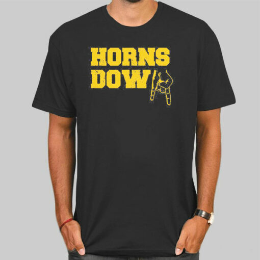 Funny Horns Down Wvu Shirt Cheap