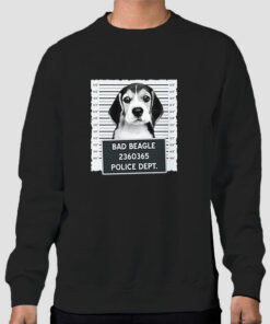 Funny Mugshot Bad Beagle Sweatshirt Cheap