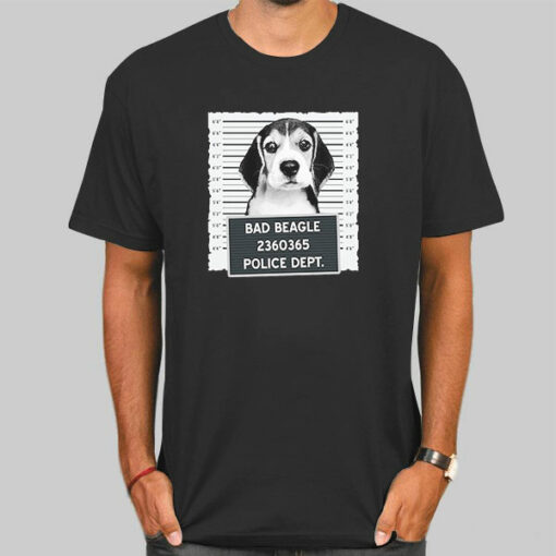 Funny Mugshot Bad Beagle Sweatshirt Cheap