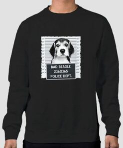 Funny Mugshot Bad Beagle Sweatshirt Cheap 4