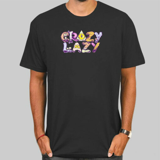 Funny Text Crazy Lazy Sweatshirt Cheap