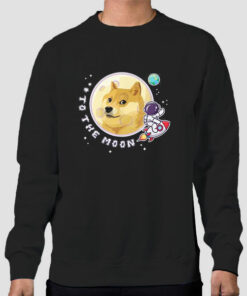 Funny to the Moon Doge Sweatshirt Cheap