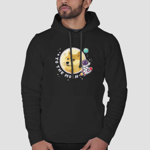 Funny to the Moon Doge Sweatshirt Cheap