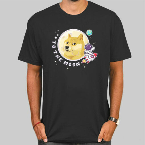 Funny to the Moon Doge Sweatshirt Cheap