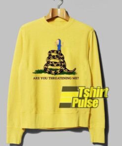 Gadsden Flag Beavis Are you Threatening Me sweatshirt 1 Gadsden Flag Beavis Are you Threatening Me sweatshirt 2