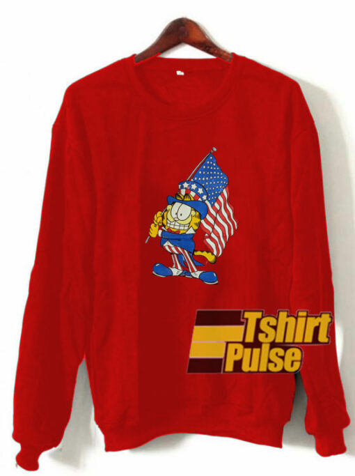 Garfield American Flag sweatshirt