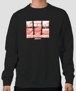 Graphic Mouth off Pleasures Sweatshirt Cheap 3 Graphic Mouth off Pleasures Sweatshirt Cheap 4