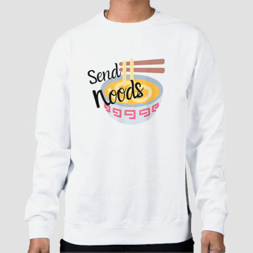 Graphic Ramen Send Noods Sweater Cheap