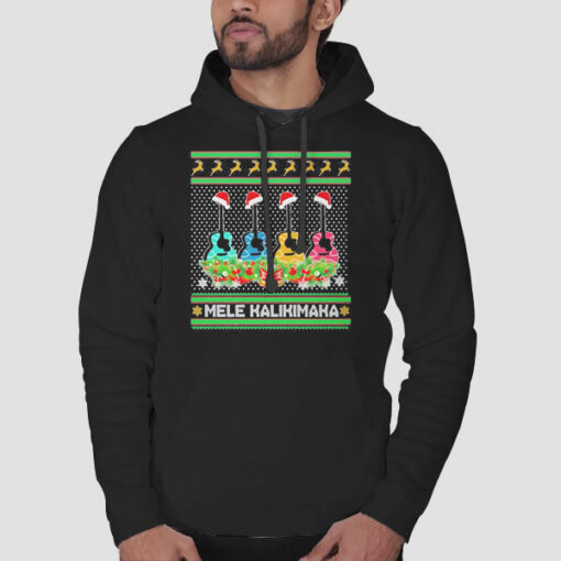 Guitar Mele Kalikimaka Ugly Christmas Sweatshirt Cheap