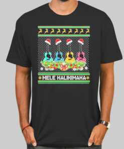 Guitar Mele Kalikimaka Ugly Christmas Sweatshirt Cheap 3