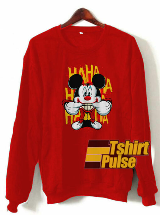 Haha Funny Mickey Mouse sweatshirt