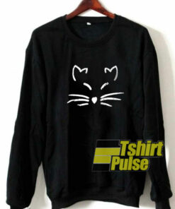 Harajuku Cat Face sweatshirt