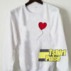 Heart Balloon Print sweatshirt