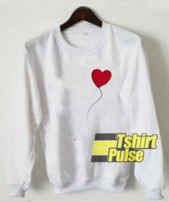 Heart Balloon Print sweatshirt