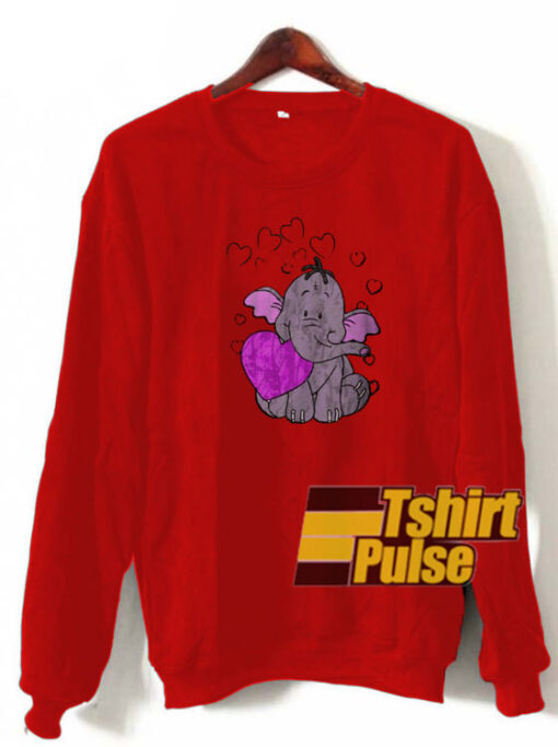 Heffalump Valentine sweatshirt