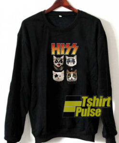 Hiss Kiss cats sweatshirt