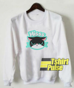 Hisss Angry Cat sweatshirt