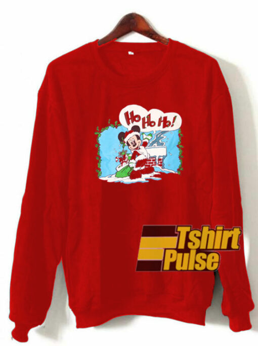 Hohoho Mickey Christmas sweatshirt