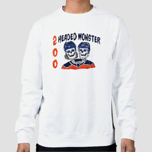 Horror 2 Headed Monster Sweatshirt Cheap