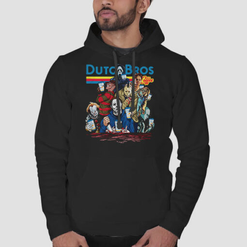 Horror Characters Dutch Bros Halloween Sweatshirt Cheap