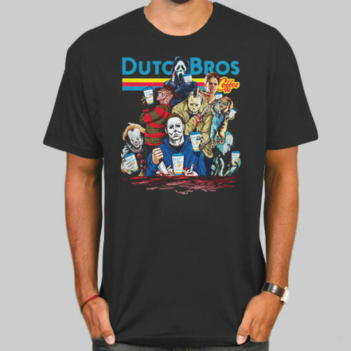 Horror Characters Dutch Bros Halloween Sweatshirt Cheap