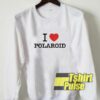 I Love Polaroid sweatshirt