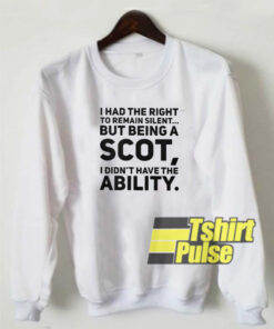 I had the right to remain sweatshirt