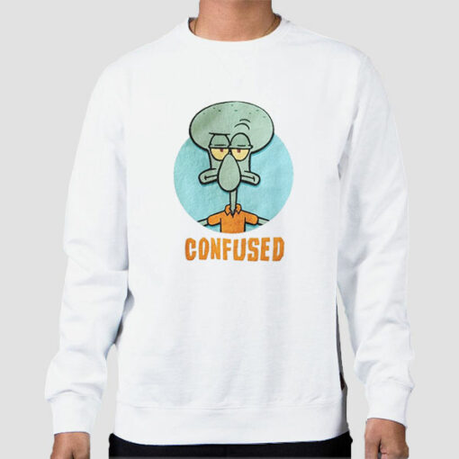 Inpsired Confused Squidward Sweatshirt Cheap