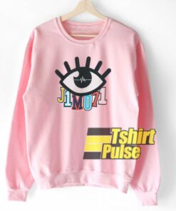 J1mo71 Eye Printed Light Pink sweatshirt 1 J1mo71 Eye Printed Light Pink sweatshirt 2
