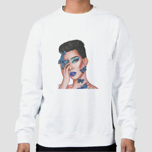 James Charles Butterfly Inspired Sweatshirt Cheap