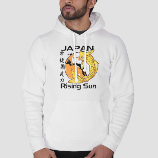 Japan Rising Sun Koi Sweatshirt Cheap