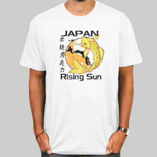 Japan Rising Sun Koi Sweatshirt Cheap