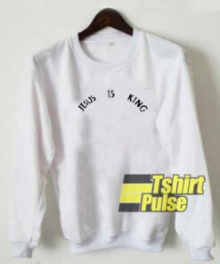 Jesus is King Letter sweatshirt 1