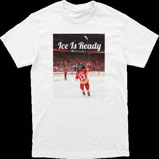 Johnny Hockey Flames Ice Is Ready