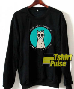 LLama In Glasses sweatshirt