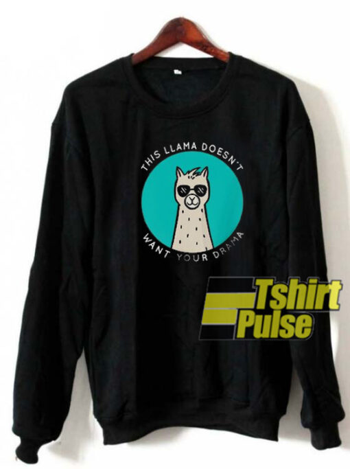 LLama In Glasses sweatshirt