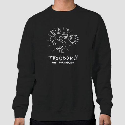 Lee the Burninator Trogdor Sweatshirt Cheap