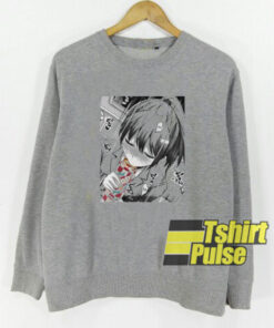 Lewd Anime tea sweatshirt
