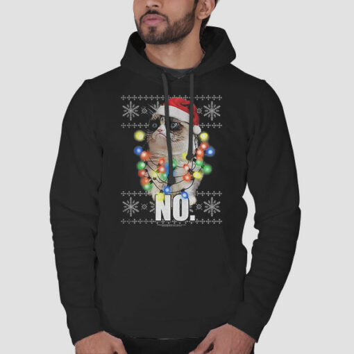 Lights No Grumpy Cat Christmas Sweatshirt Cheap