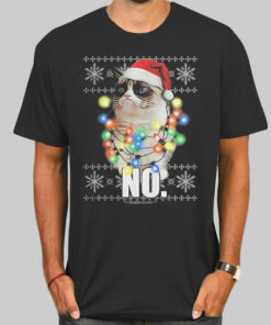 Lights No Grumpy Cat Christmas Sweatshirt Cheap 2 Lights No Grumpy Cat Christmas Sweatshirt Cheap 3