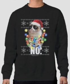 Lights No Grumpy Cat Christmas Sweatshirt Cheap 3 Lights No Grumpy Cat Christmas Sweatshirt Cheap 4