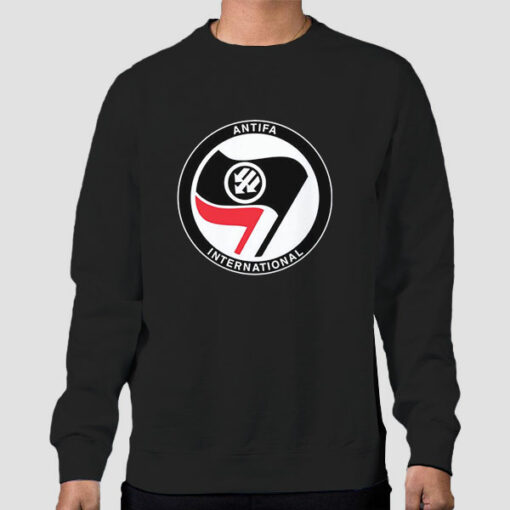 Logo Flag International Antifa Sweatshirt Cheap