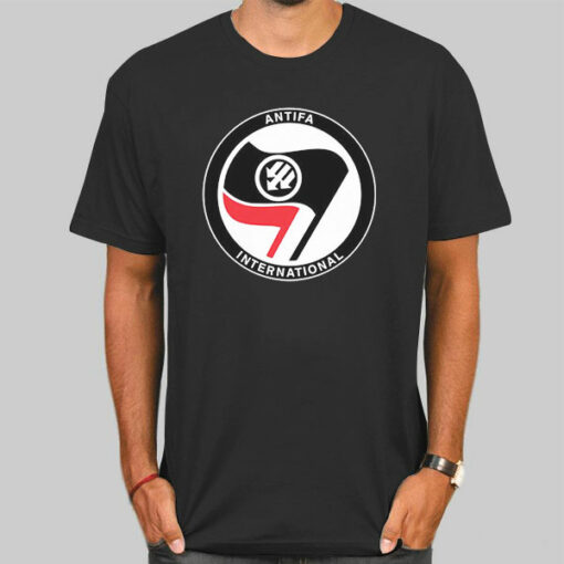 Logo Flag International Antifa Sweatshirt Cheap