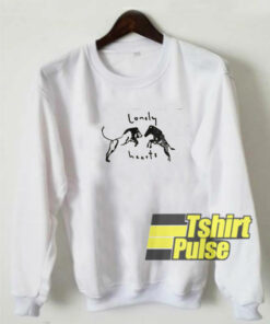 Lonely Hearts Lion And Zebra sweatshirt