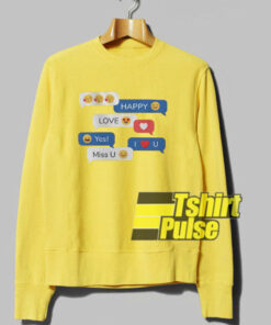 Love Emoji Set sweatshirt